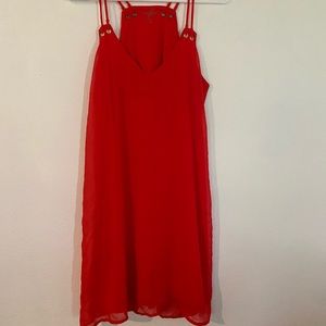 Red, flowy Alya dress in a size small.